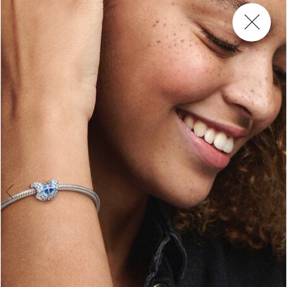 🦋💙BLUE BUTTERFLY DANGLE & SPARKLING CHARM SET💙🦋SPECIAL OFFER AVAILABLE BELOW - Picture 6 of 12